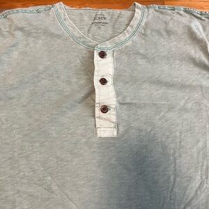 Men’s J. Crew Green Henley Shirt